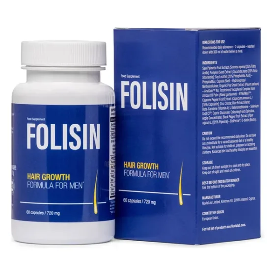 Folisin, produit vendu sur son site officiel