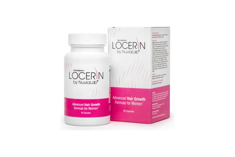 Pilulier et boîte du complément alimentaire Locerin pour femme, 60 gélules